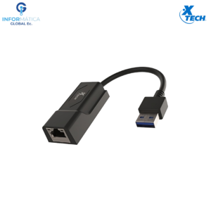 ADAPTADOR DE RED RJ45 CON CONECTOR USB 3.0 XTECH XTC-373 COLOR NEGRO
