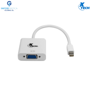 ADAPTADOR MINI DISPLAY PORT A VGA 17CM XTECH XTC-340 COLOR BLANCO