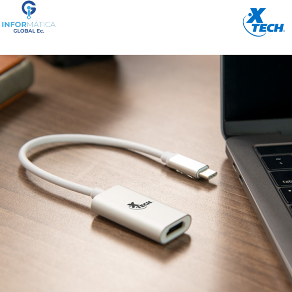 ADAPTADOR USB TIPO C A HDMI 4K XTECH XTC-540 COLOR BLANCO - Imagen 4