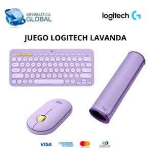 KIT INALÁMBRICO LOGITECH ALFOMBRILLA DESK MAT + TECLADO K380 + MOUSE M350
