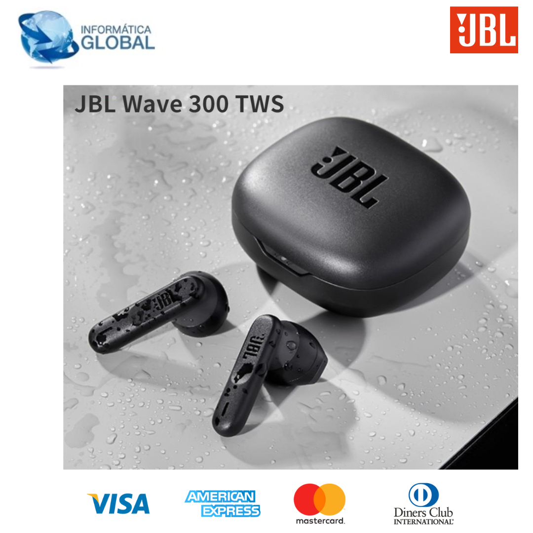 Auriculares Inalámbricos JBL Wave 300TWS - Sonido Profundo y Conectividad  Avanzada - JBLW300TWSBLK - MaxiTec