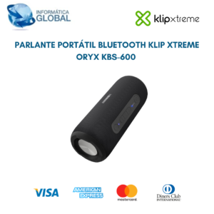 PARLANTE PORTÁTIL BLUETOOTH KLIP XTREME ORYX KBS-600 COLOR NEGRO