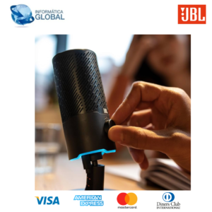 MICRÓFONO CABLEADO USB JBL QUANTUM STREAM 360 GRADOS COLOR NEGRO