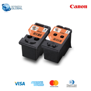 JUEGO DE CABEZALES ORIGINALES NEGRO & COLOR CANON 3418C004AA BH-10 / CH-10