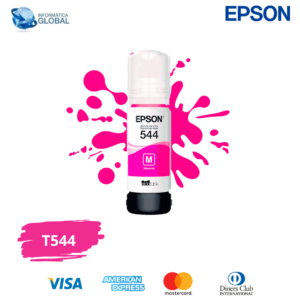 BOTELLA DE TINTA EPSON ECOTANK T544 RENDIMIENTO 65ML / 7500 PÁGINAS COLOR MAGENTA