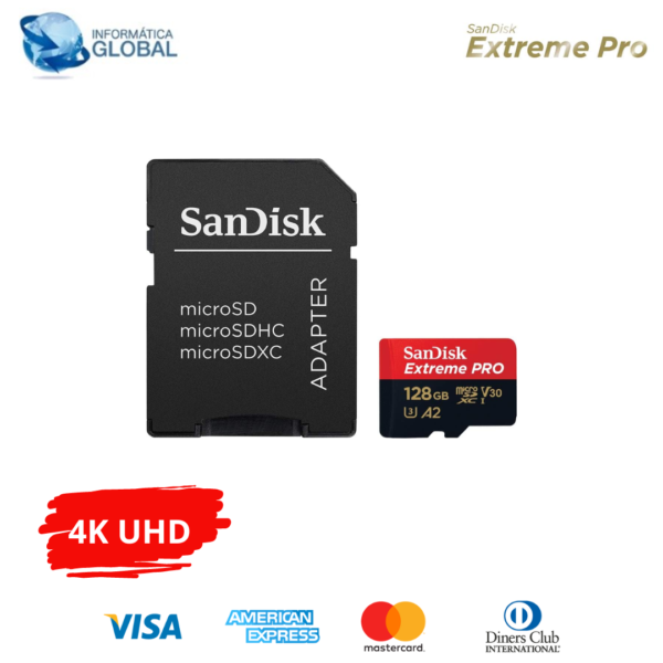 TARJETA MEMORIA CON ADAPTADOR MICRO SDXC SANDISK XTREME PRO 128GB - Imagen 5