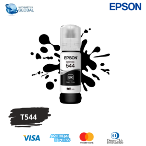 BOTELLA DE TINTA EPSON ECOTANK T544 RENDIMIENTO 65ML / 7500 PÁGINAS COLOR NEGRO