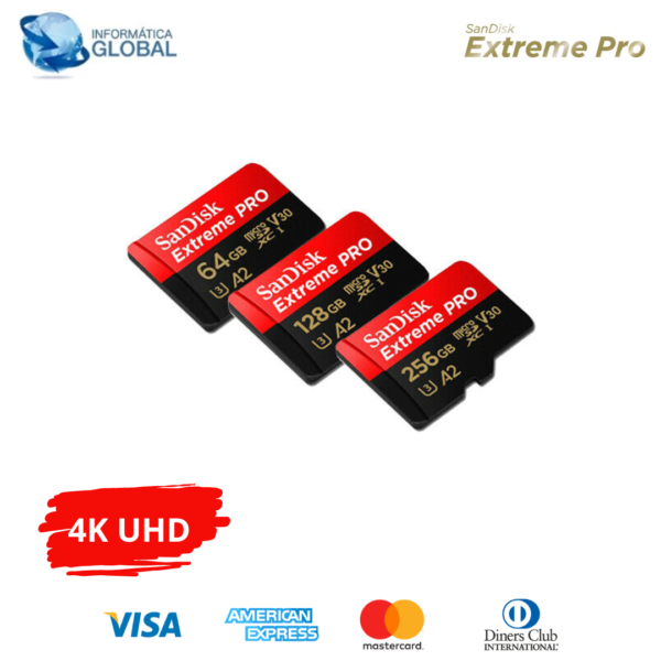 TARJETA MEMORIA CON ADAPTADOR MICRO SDXC SANDISK XTREME PRO 128GB - Imagen 2