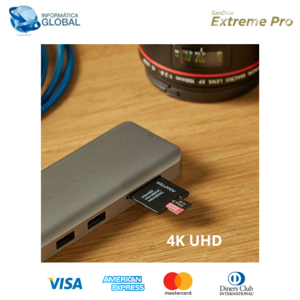 TARJETA MEMORIA CON ADAPTADOR MICRO SDXC SANDISK XTREME PRO 128GB - Imagen 3