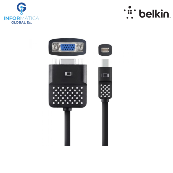 ADAPTADOR MINI DISPLAY PORT A VGA 12CM BELKIN COLOR NEGRO