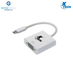 ADAPTADOR USB TIPO C A VGA 20CM XTECH XTC-550 COLOR BLANCO
