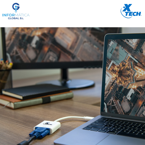 ADAPTADOR USB TIPO C A VGA 20CM XTECH XTC-550 COLOR BLANCO - Imagen 5