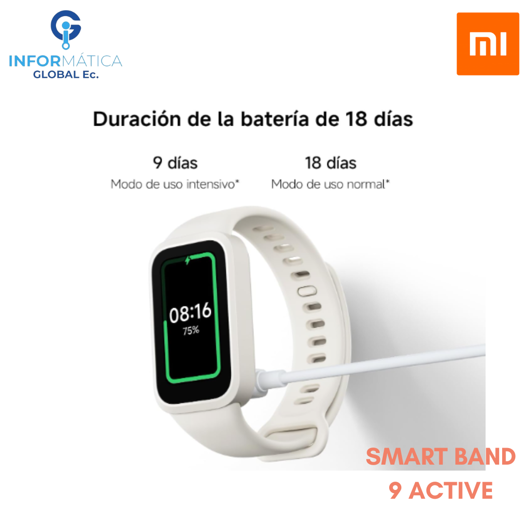 SMART BAND BLUETOOTH XIAOMI 9 ACTIVE COLOR BLANCO - Imagen 3