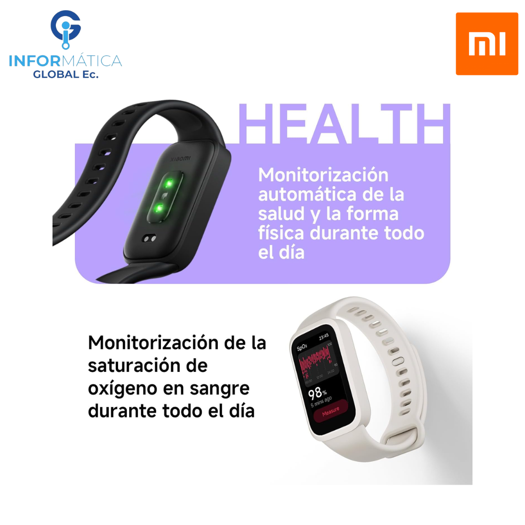 SMART BAND BLUETOOTH XIAOMI 9 ACTIVE COLOR BLANCO - Imagen 4