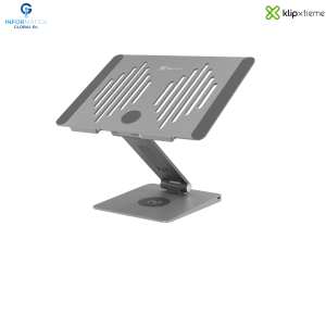 SOPORTE PARA LAPTOP Y PLATAFORMA DE CARGA INALÁMBRICA 9 en 1 KLIP XTREME DOCKSTAR KDA-500