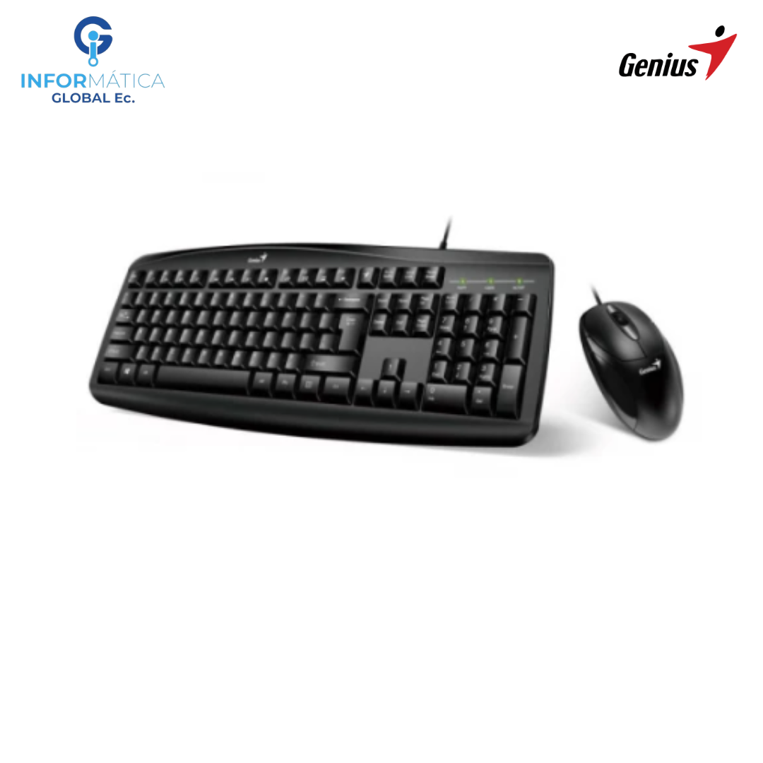 JUEGO TECLADO Y MOUSE CABLEADO VERSIÓN ESPAÑOL GENIUS KM-200