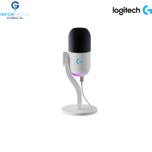 MICROFONO DINÁMICO GAMING USB LOGITECH YETI GX COLOR BLANCO