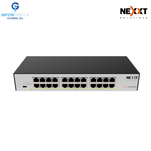 SWITCH GIGABIT PARA ESCRITORIO O RACK 24 PUERTOS 10/100/1000 NEXXT AXIS 2400R