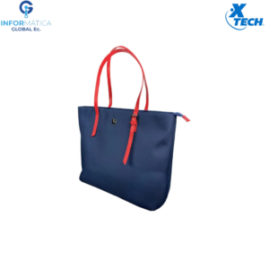 CARTERA DE DAMAS COLOR AZUL CON ROJO XTECH CLOE XTB-510 15.6 PULGADAS