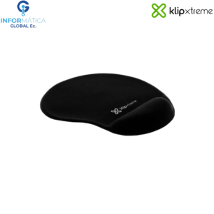 PAD MOUSE CON REPOSA MUÑECA DE GEL KLIP XTREME KPM-100B COLOR NEGRO