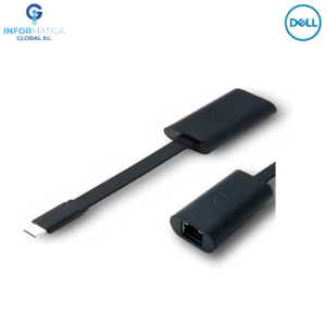 ADAPTADOR USB-C A RED RJ45 DELL DBQBCBC064 COLOR NEGRO