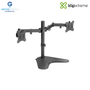 SOPORTE DOBLE PARA MONITORES LCD LED KLIP XTREME KPM-311 COLOR NEGRO