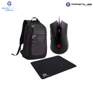 COMBO MOCHILA TARGUS MOUSE Y ALFOMBRILLA PRIMUS GAMING