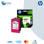 CARTUCHO DE TINTA ORIGINAL ALTA CAPACIDAD TRICOLOR HP 662XL CZ106AL RENDIMIENTO 300 PÁG.