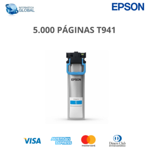 BOLSA DE TINTA EPSON DURABRITE ULTRA T941 REND. 5000 PÁGINAS COLOR CIAN