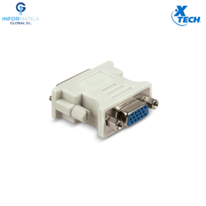 ADAPTADOR DVI HEMBRA A VGA MACHO 720P XTECH XTC-362 COLOR BLANCO