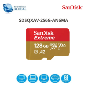 TARJETA MEMORIA CON ADAPTADOR MICRO SDXC SANDISK XTREME 128GB / C10