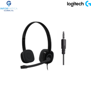 AUDÍFONOS CABLEADOS TIPO DIADEMA MICRÓFONO STEREO 3.5MM LOGITECH H151