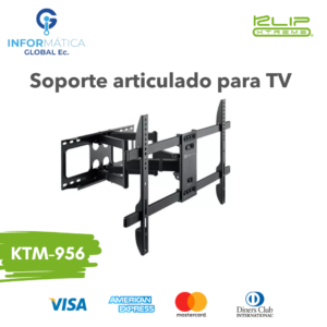 SOPORTE ARTICULADO PARA TV PLANOS Y CURVOS 37″ A 90″ KLIP XTREME KTM-956