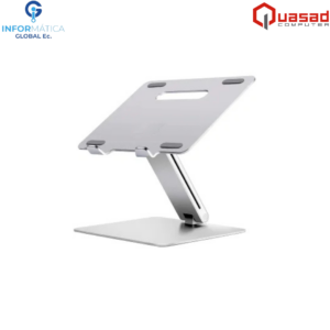 SOPORTE DE ALUMINIO PLEGABLE PARA PORTÁTILES QUASAD AP-2V COLOR SILVER