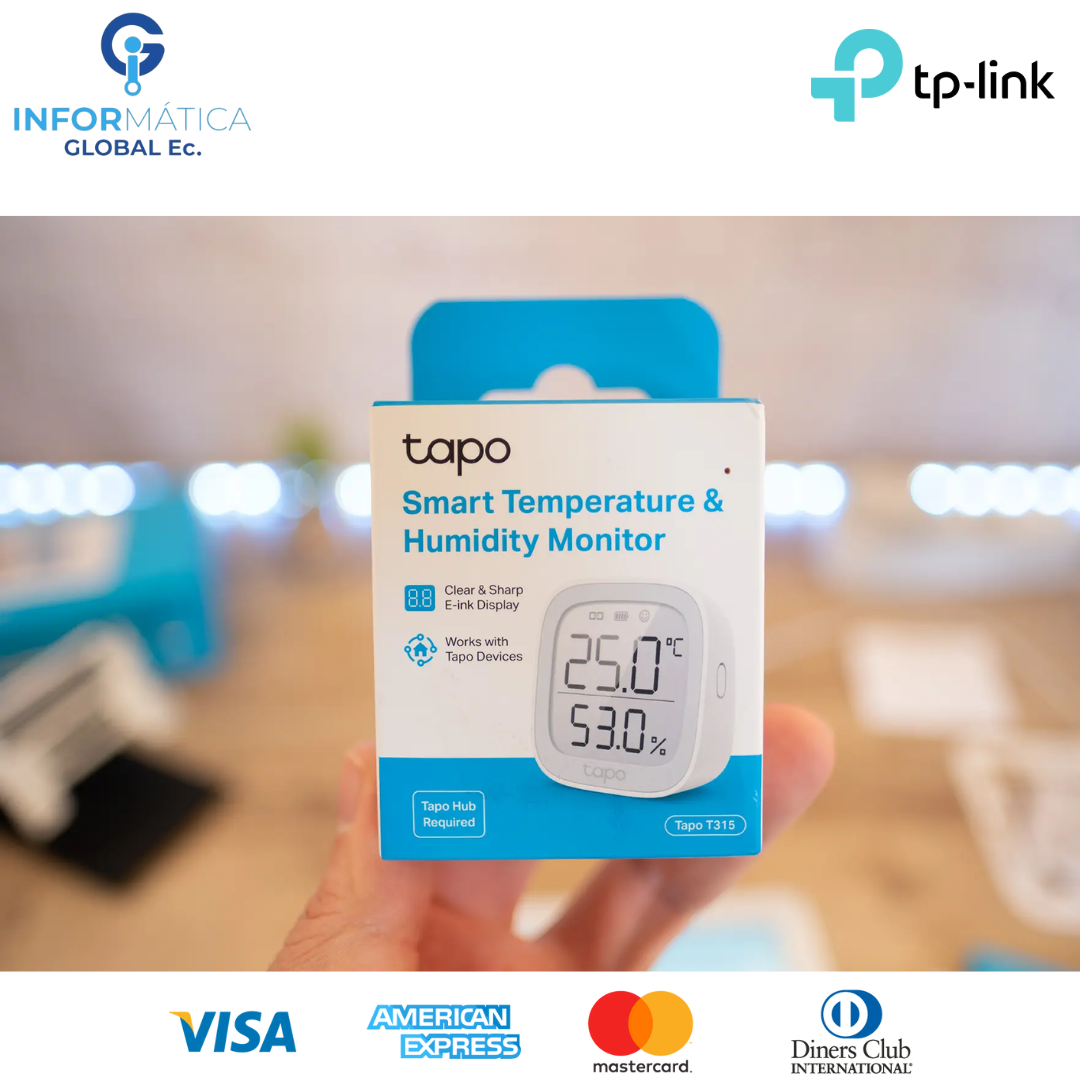 SENSOR INTELIGENTE DE TEMPERATURA Y HUMEDAD TP LINK TAPO T315 - Imagen 3