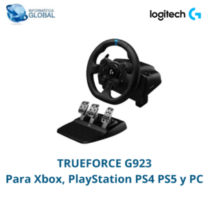 VOLANTE DE CARRERAS + PEDALES TRUEFORCE G923 PARA PLAYSTATION PS4 Y PS5 Y PC
