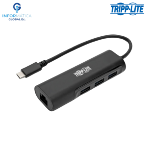 ADAPTADOR USB-C A RED RJ45 CON 3 PUERTOS USB 3.1 TRIPPLITE