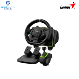 VOLANTE DE CARRERAS + PEDALES Y PALANCA GENIUS GX SPEEDMASTER X2